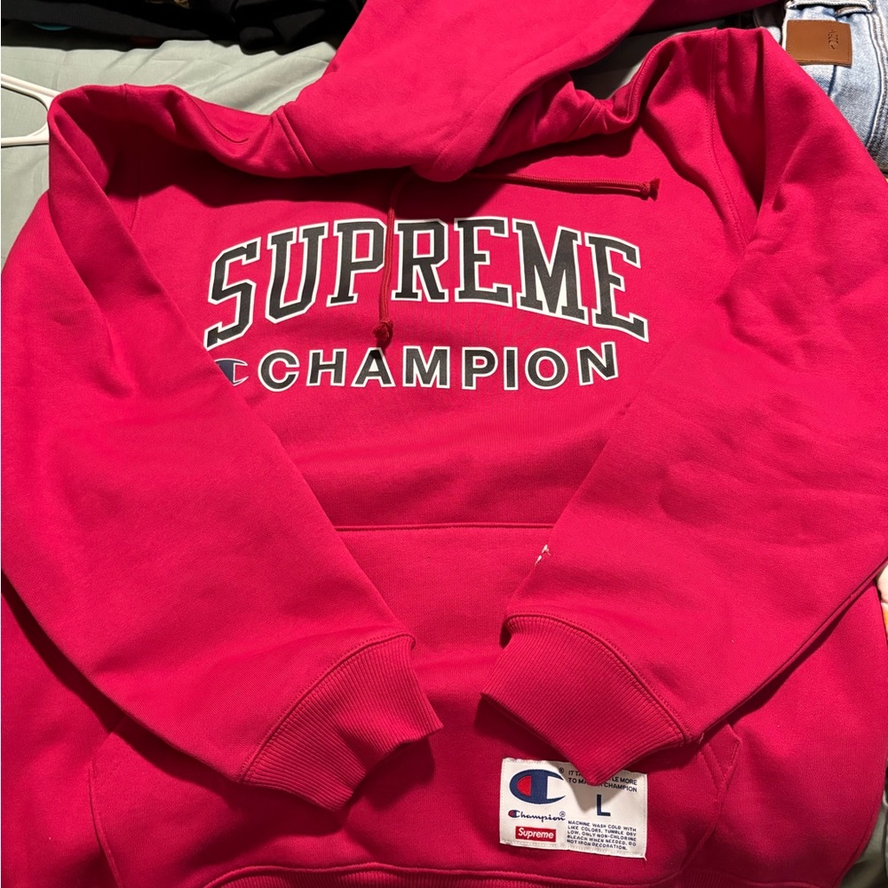 Supreme & champion colab hoodie